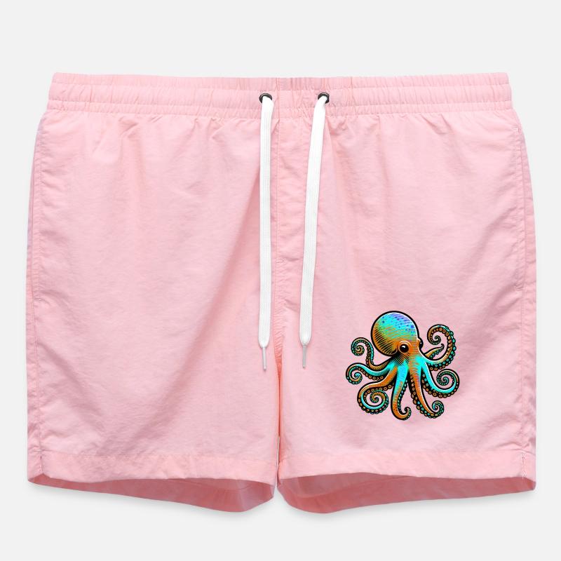 Pieuvre - Short de bain - rose