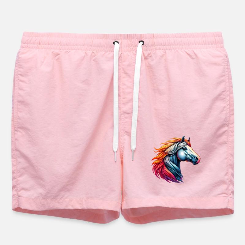 Pferd - Badeshorts - Pink