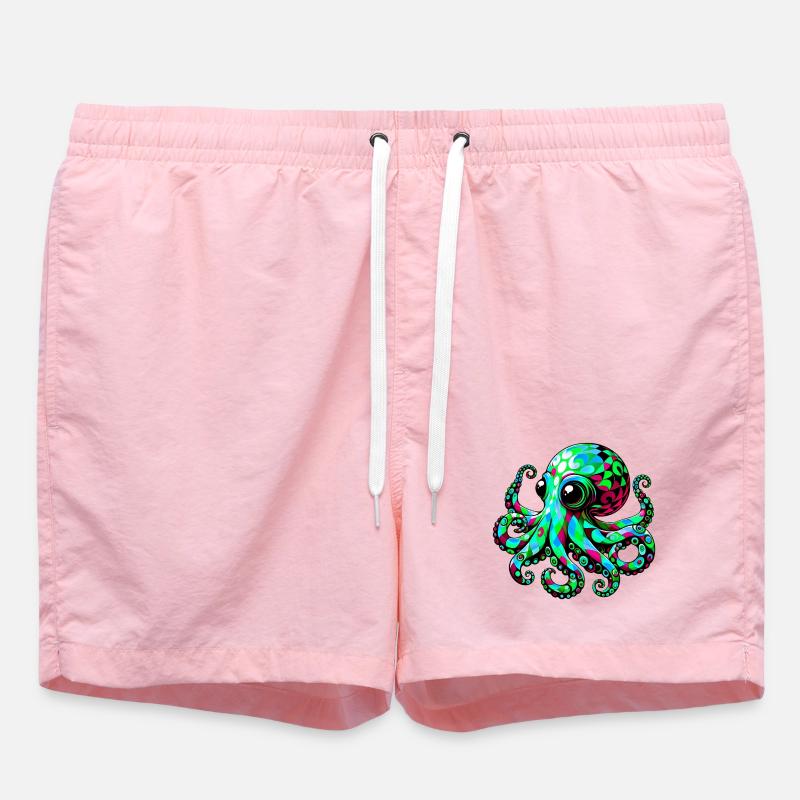Pieuvre - Short de bain - rose