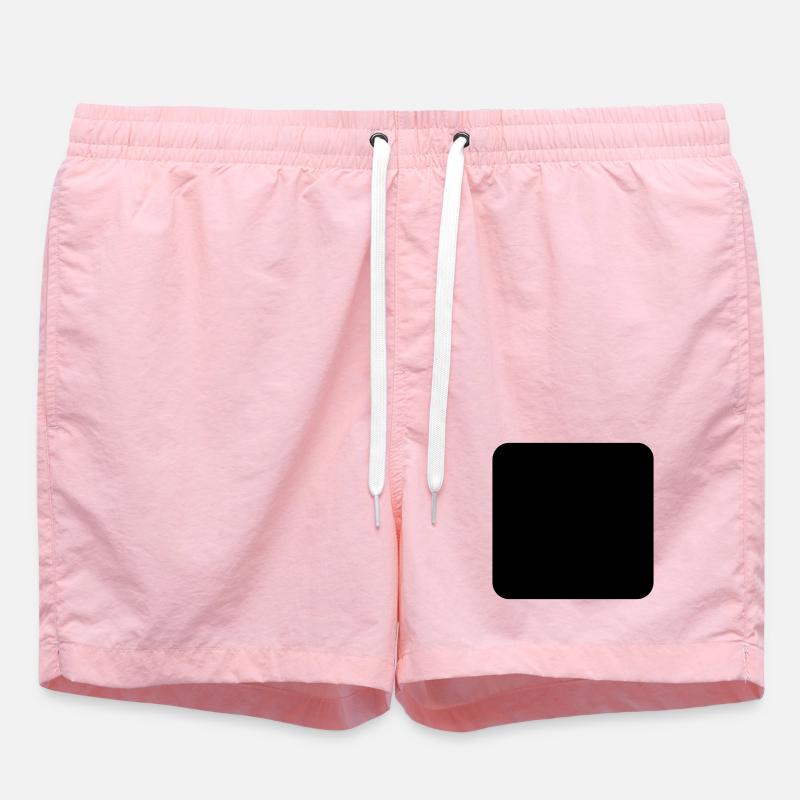 rounded square - Swim Trunks - pink
