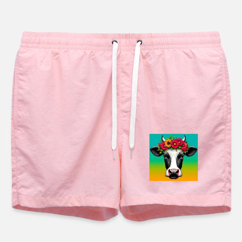 vache - Short de bain - rose