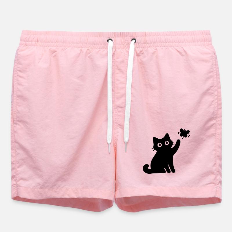 Chat drôle - Short de bain - rose