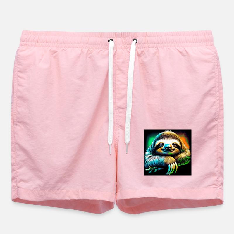 Faultier - Badeshorts - Pink