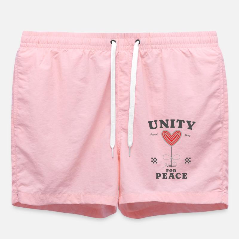 Unity for Peace - Badeshorts - Pink