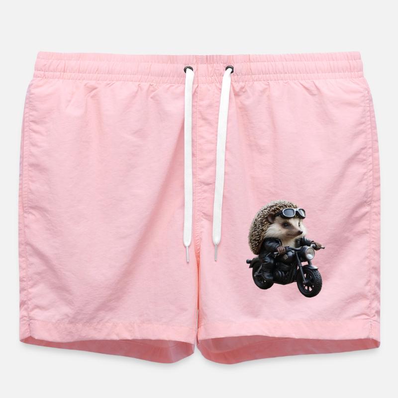 Biker-Igel - Badeshorts - Pink