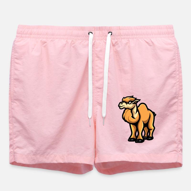 Camel Comic - Swim Trunks - pink
