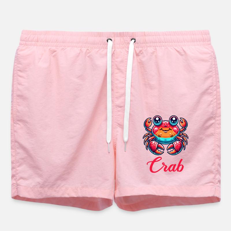 Bande dessinée de crabe - Short de bain - rose