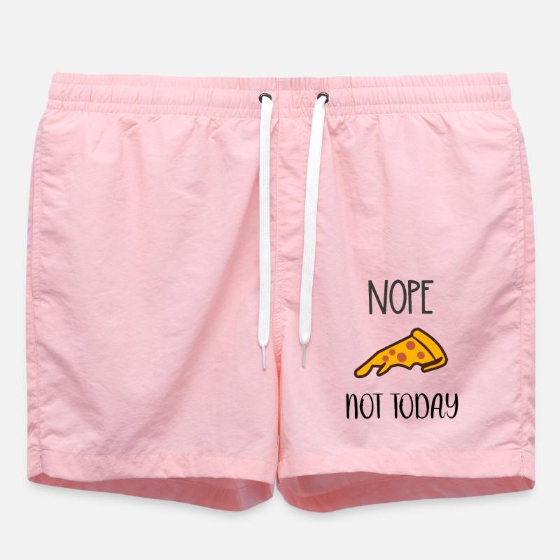 Non, pas aujourd’hui Pizza - Short de bain - rose
