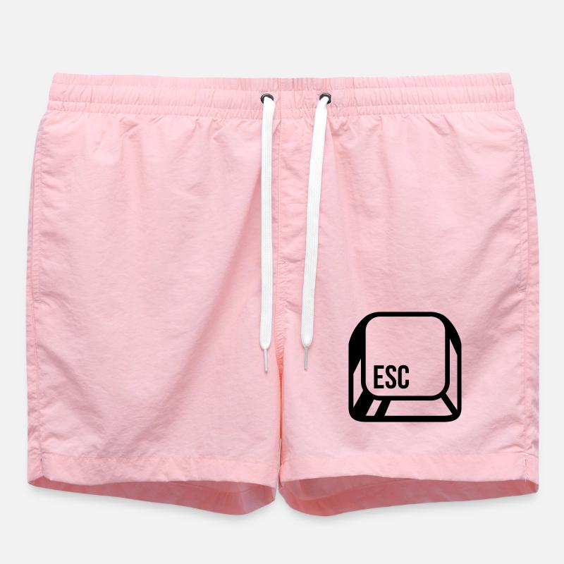 Computer button - Swim Trunks - pink