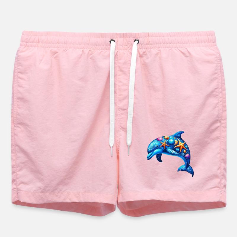 Dauphin - Short de bain - rose