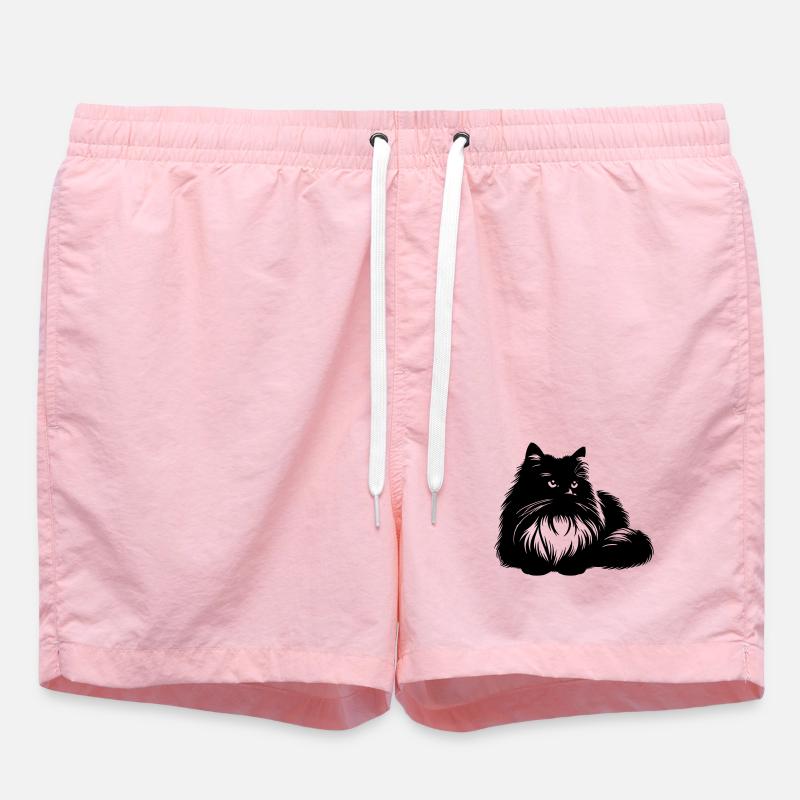 Chat Ragdoll - Short de bain - rose