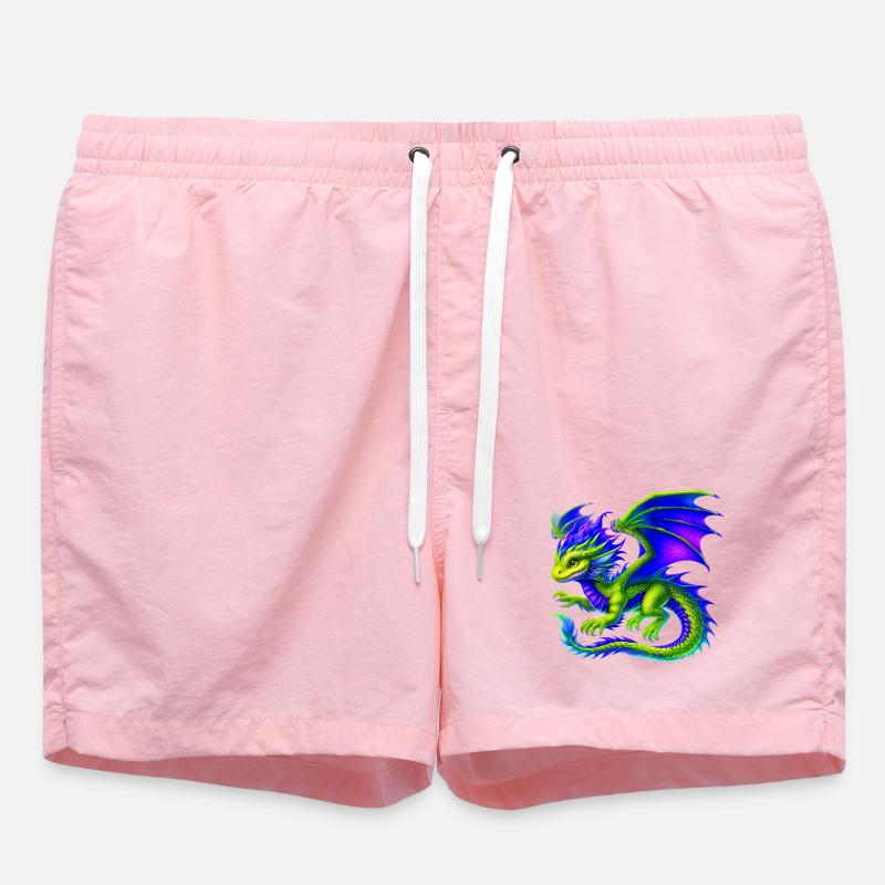 Drache - Badeshorts - Pink