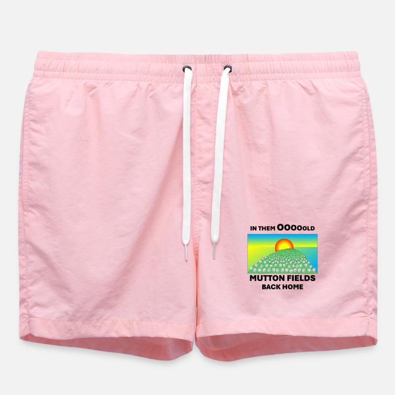 Mutton fields back home - Swim Trunks - pink