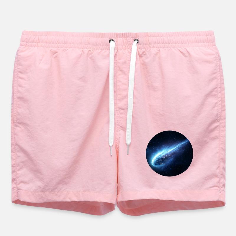 Astronomy Space Comet Streaking Tail - Swim Trunks - pink