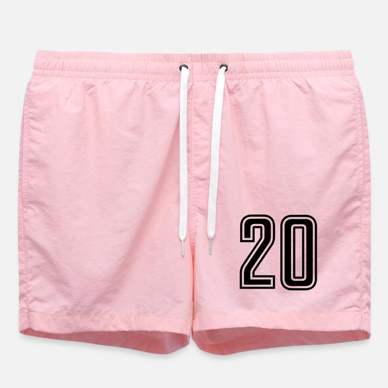 20 - Short de bain - rose