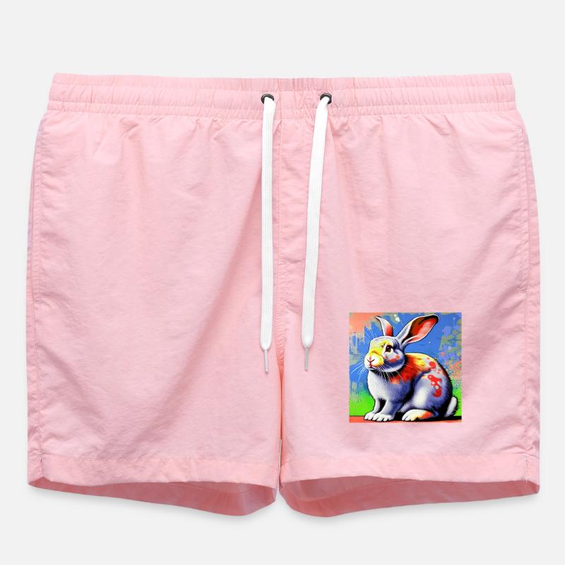 rabbit - Swim Trunks - pink