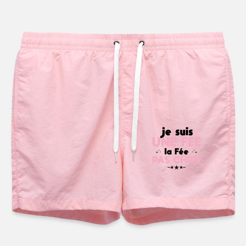 Ich bin eine Fee, die Fee, nicht Scheiße - Badeshorts - Pink