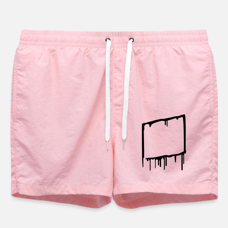 graffiti_frame - Swim Trunks - pink