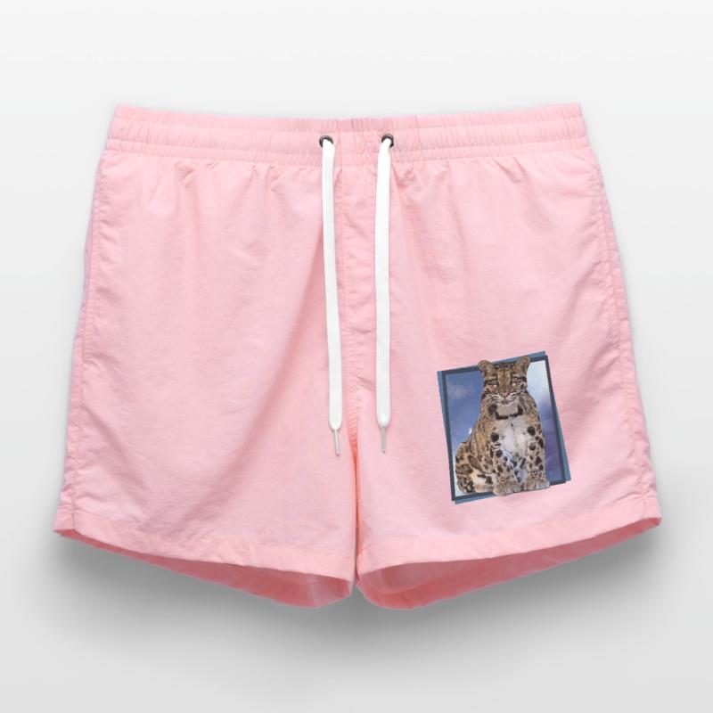 Clouded leopard Swim Trunks