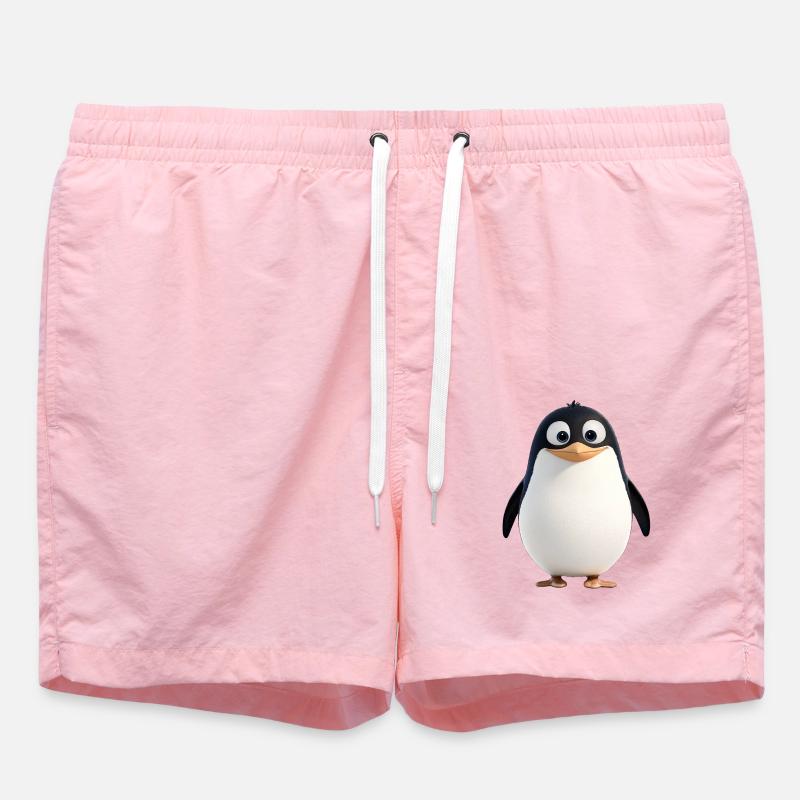 Der Pinguin, ein Frackträger - Badeshorts - Pink