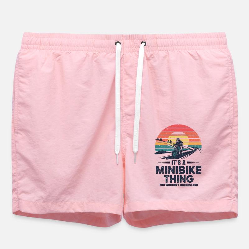 Fan de minibike avec cœur - Short de bain - rose