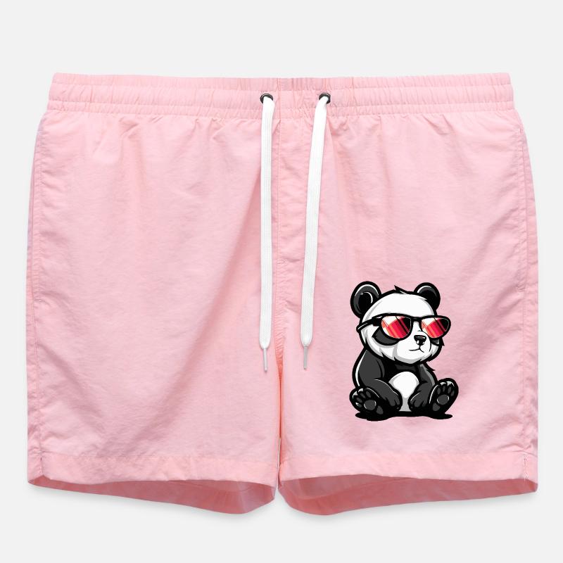 Bande dessinée cool panda - Short de bain - rose