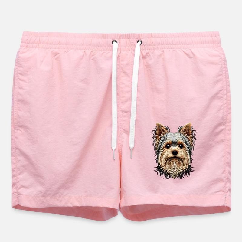 Yorkshire Terrier - Short de bain - rose