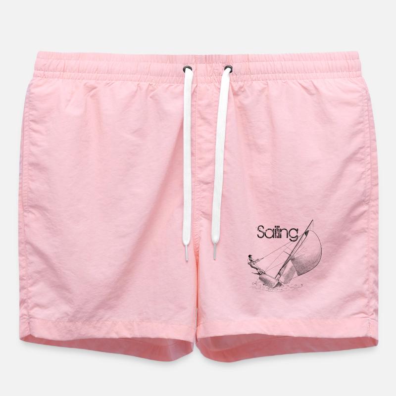 sailing - Swim Trunks - pink