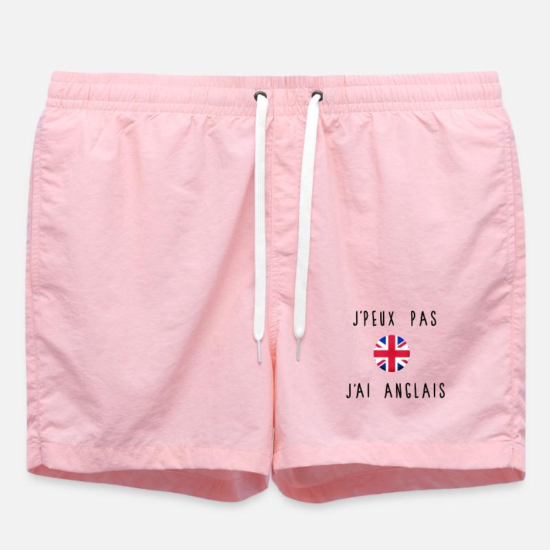 J'peux Pas J'ai Anglais Drapeau - Short de bain - rose
