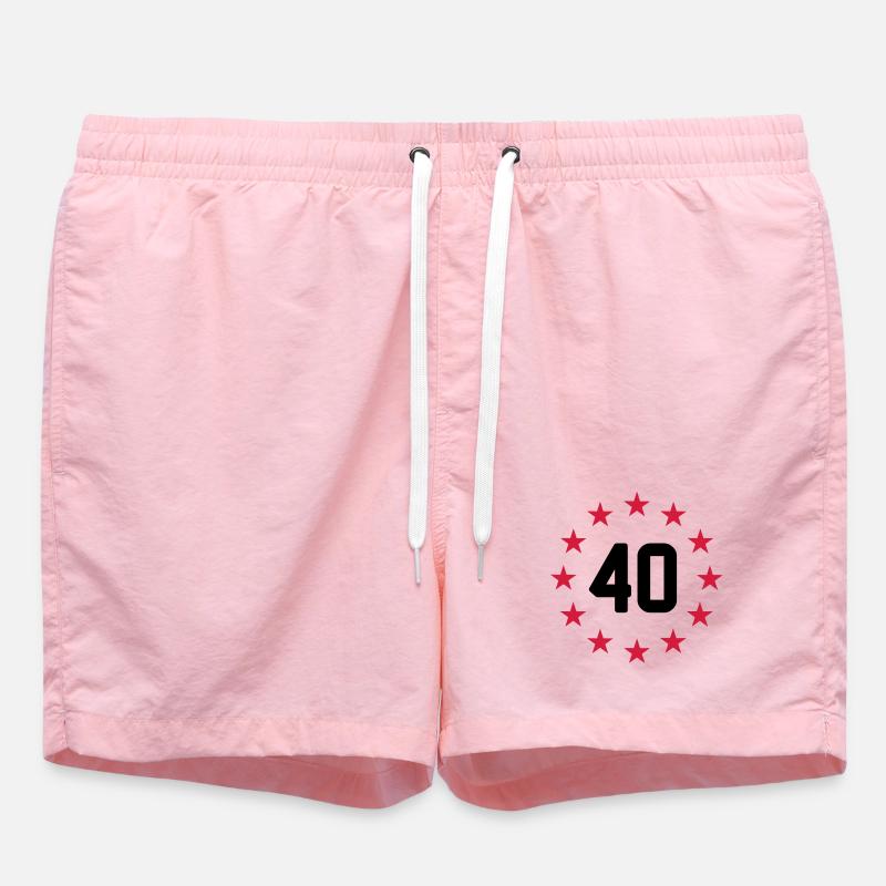40 ans - Short de bain - rose