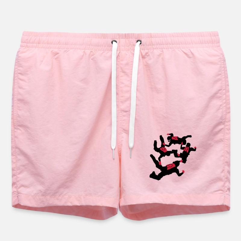 parachutisme - Short de bain - rose