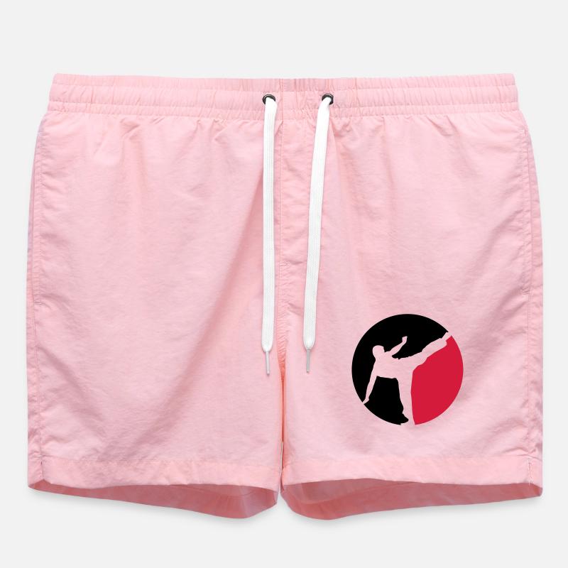 Karate - Swim Trunks - pink