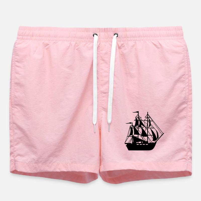 ship - Swim Trunks - pink