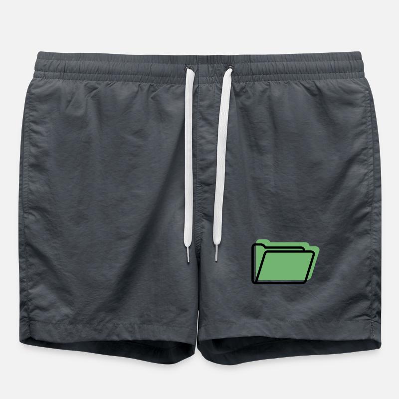 Green File Folder Line Style - Swim Trunks - undefined