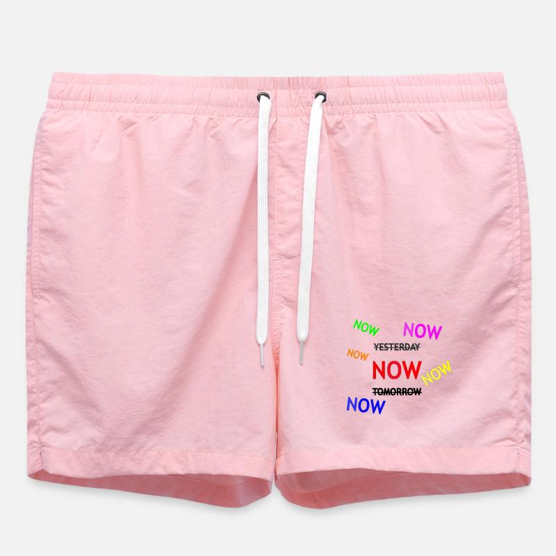 Illustration de texte de rappel dynamique - Short de bain - rose