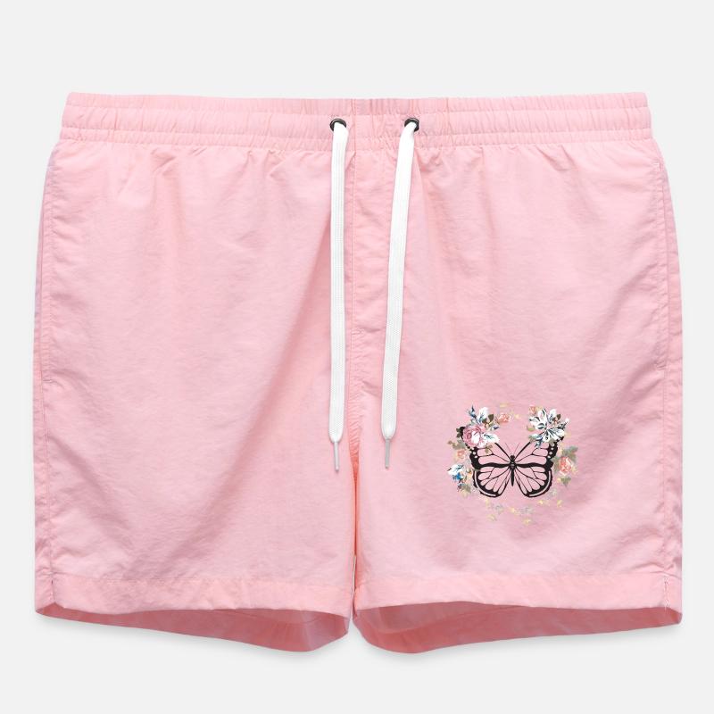 papillon - Short de bain - rose