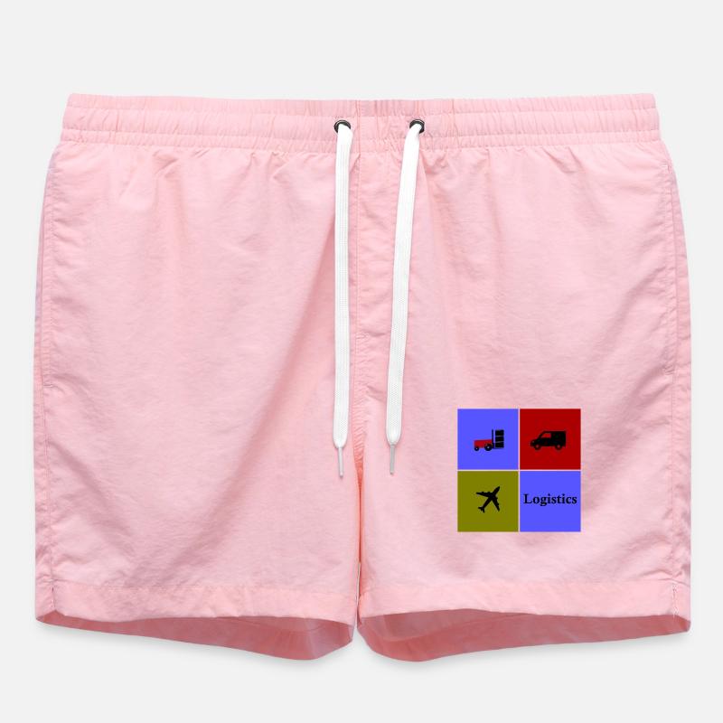 Équipe Logistique et Transport - Short de bain - rose