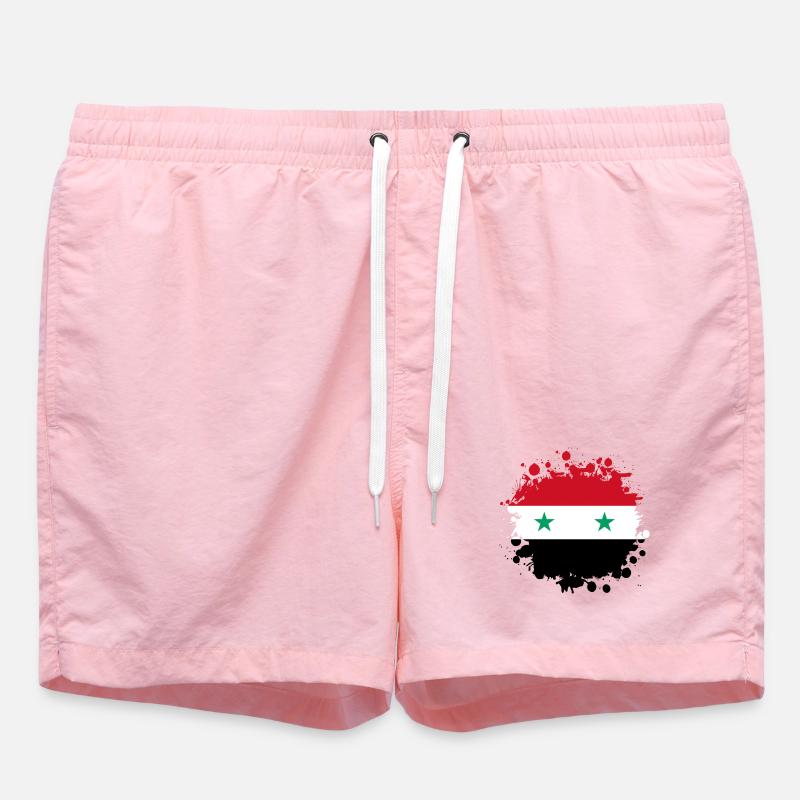 Blob drapeau de la Syrie - Short de bain - rose