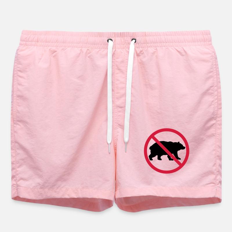Bouclier interdit d’ours - Short de bain - rose