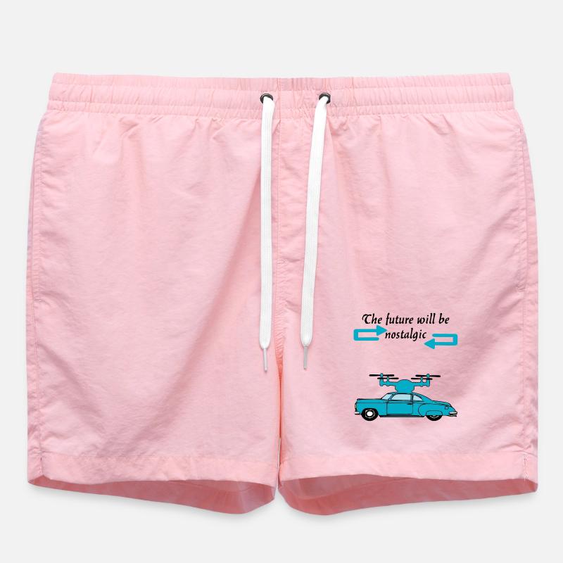 The futur will be nostalgic - Short de bain - rose