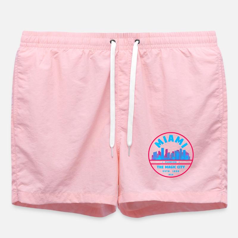 Miami États-Unis - Short de bain - rose
