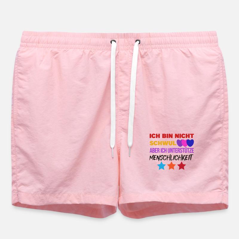 Lesbisch Lgbt Gleichberechtigung Statement Herz - Badeshorts - Pink