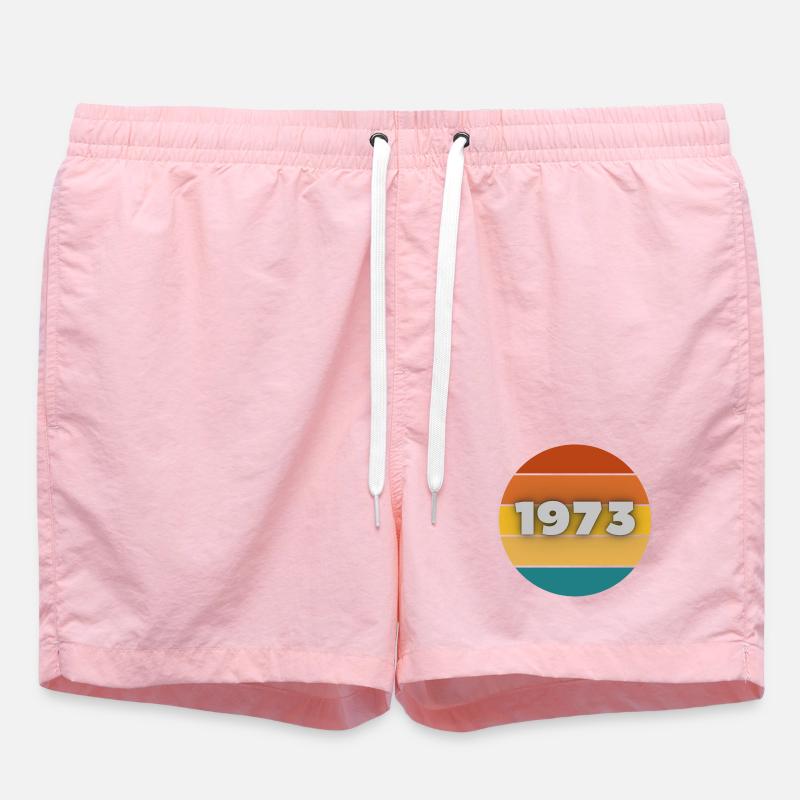1973, année de naissance, 50 ans - Short de bain - rose