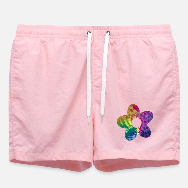 Batik Blume - Badeshorts - Pink