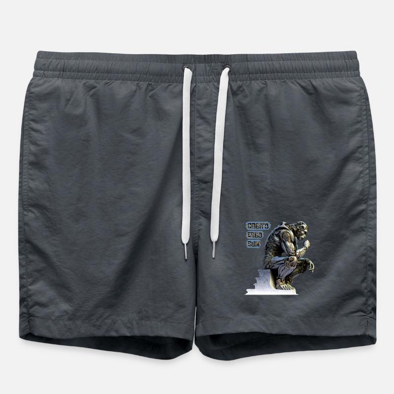 Cogito 02 - Cyborg Thinker Cogito Ergo Sum - Swim Trunks -