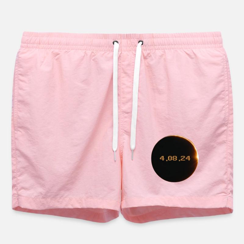 Solar Eclipse 2024 - Swim Trunks - pink