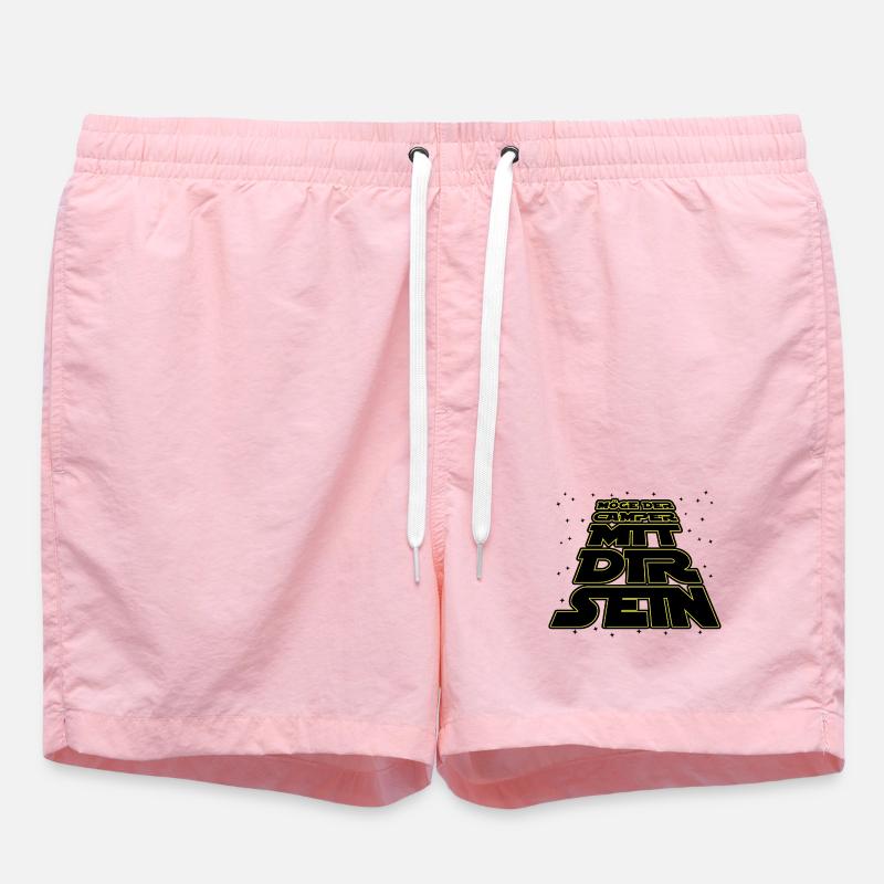 Wanderer Statement Camping Urlaub Camper - Badeshorts - Pink