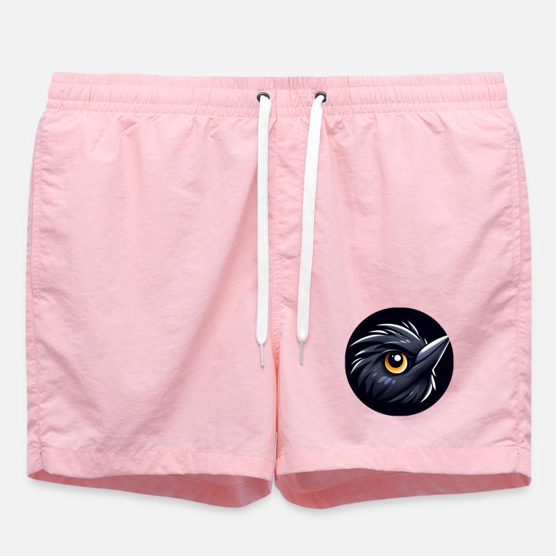 Comic Amsel Vogel - Badeshorts - Pink