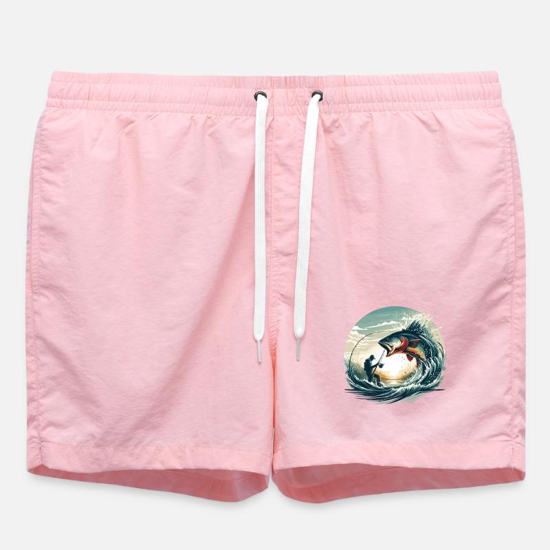 Pêche pêcheur dynamique cadeau - Short de bain - rose