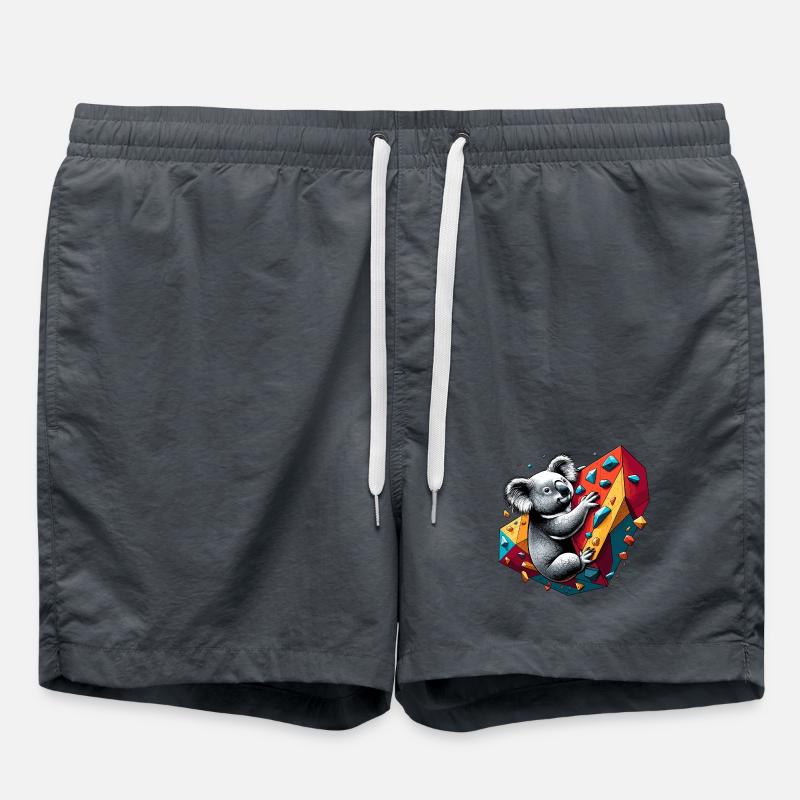 Bouldering Koala Gift - Swim Trunks - undefined